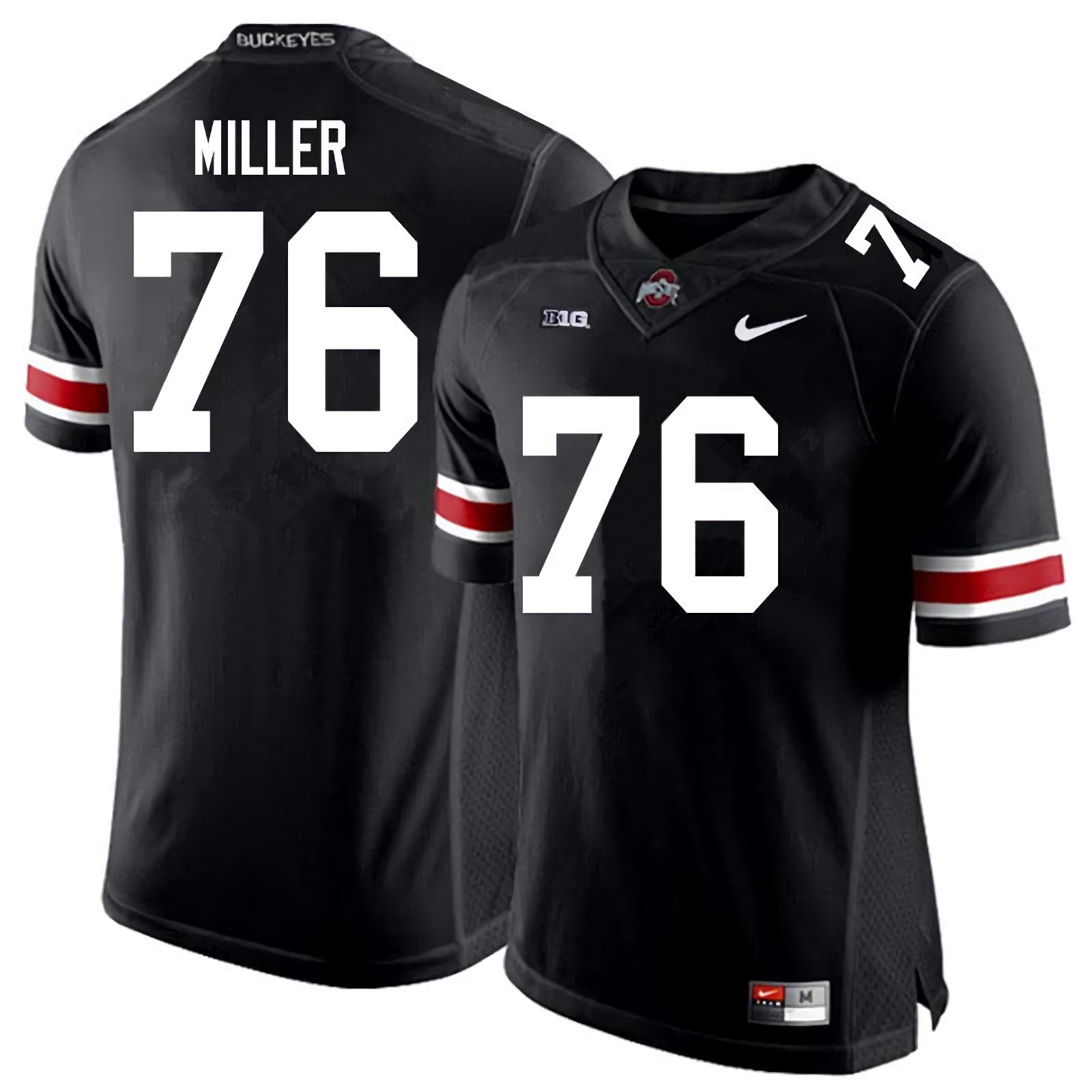 Harry Miller Ohio State Buckeyes Men's NCAA #76 Nike Black College Stitched Football Jersey BTV4756AZ